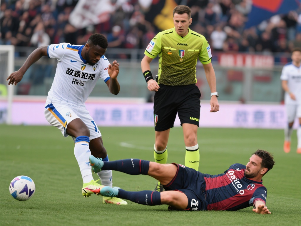 博洛尼亚球员倒地无点球，裁判引争议