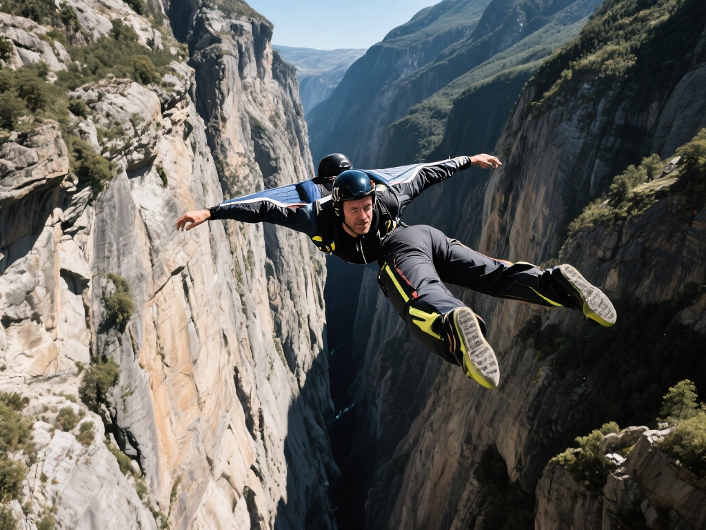 挑战极限巅峰：翼装飞行者的勇敢之旅