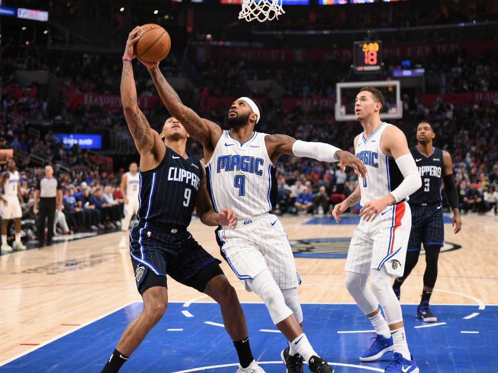 刚刚解说完快船与魔术激烈对决全程回顾