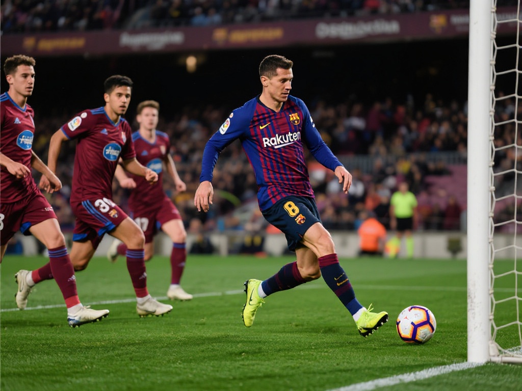 西甲焦点战：莱万破门巴萨三球大胜奥萨苏纳